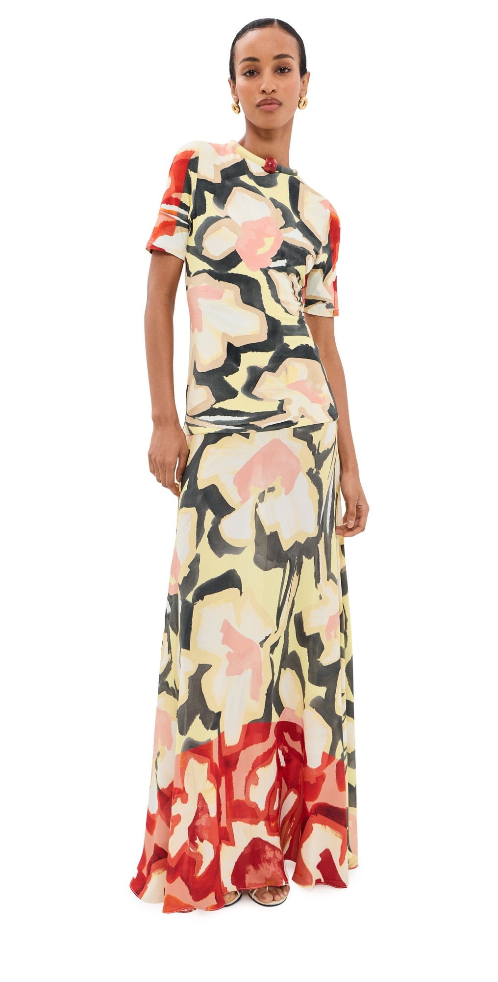 Silvia Tcherassi Beca Dress Coral Bloom L | Shopbop