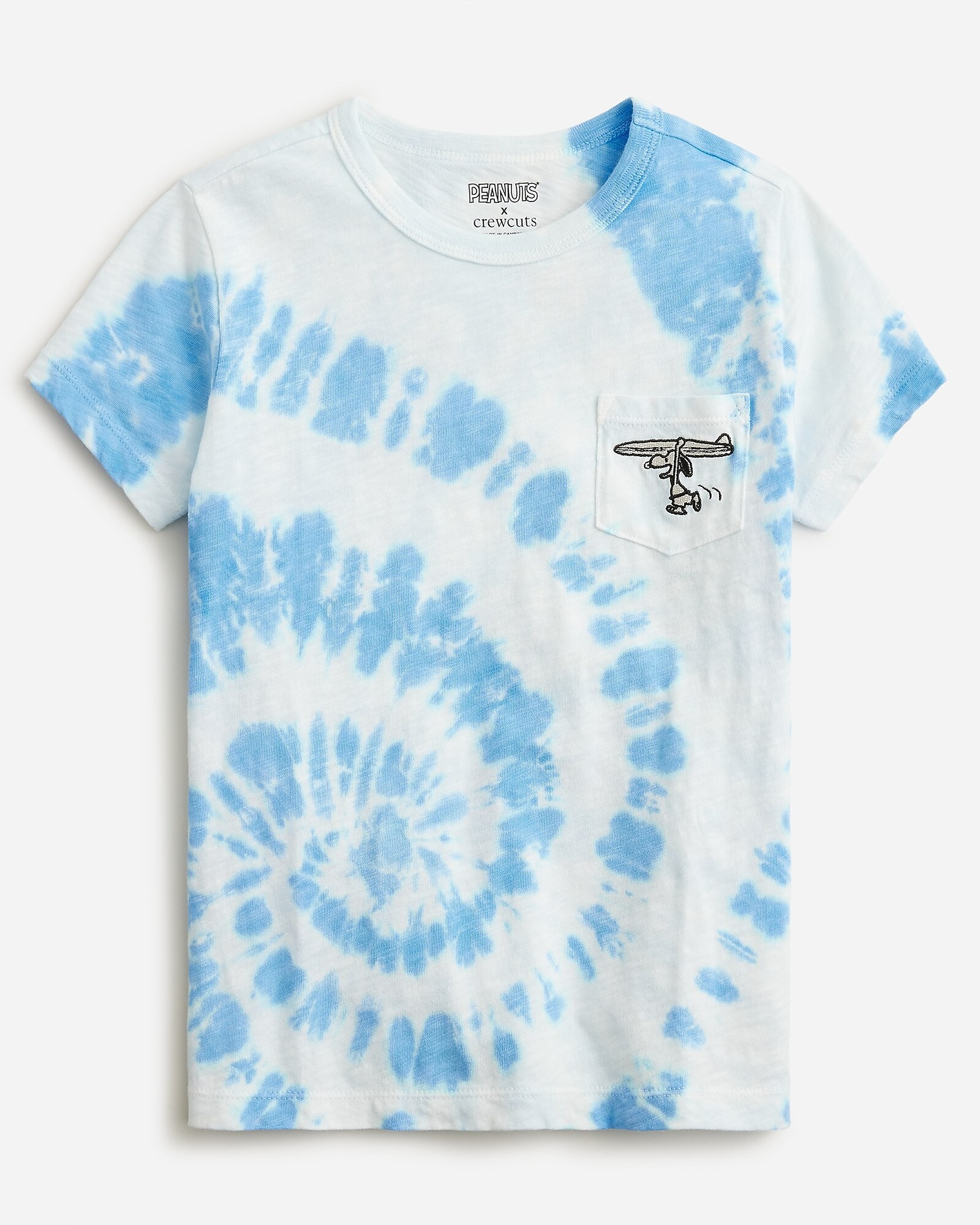 Peanuts® X crewcuts Snoopy tie-dye graphic T-shirt | J. Crew US