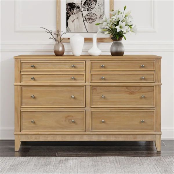 Hazel 6 Drawers Dresser Solid Wood | Wayfair North America