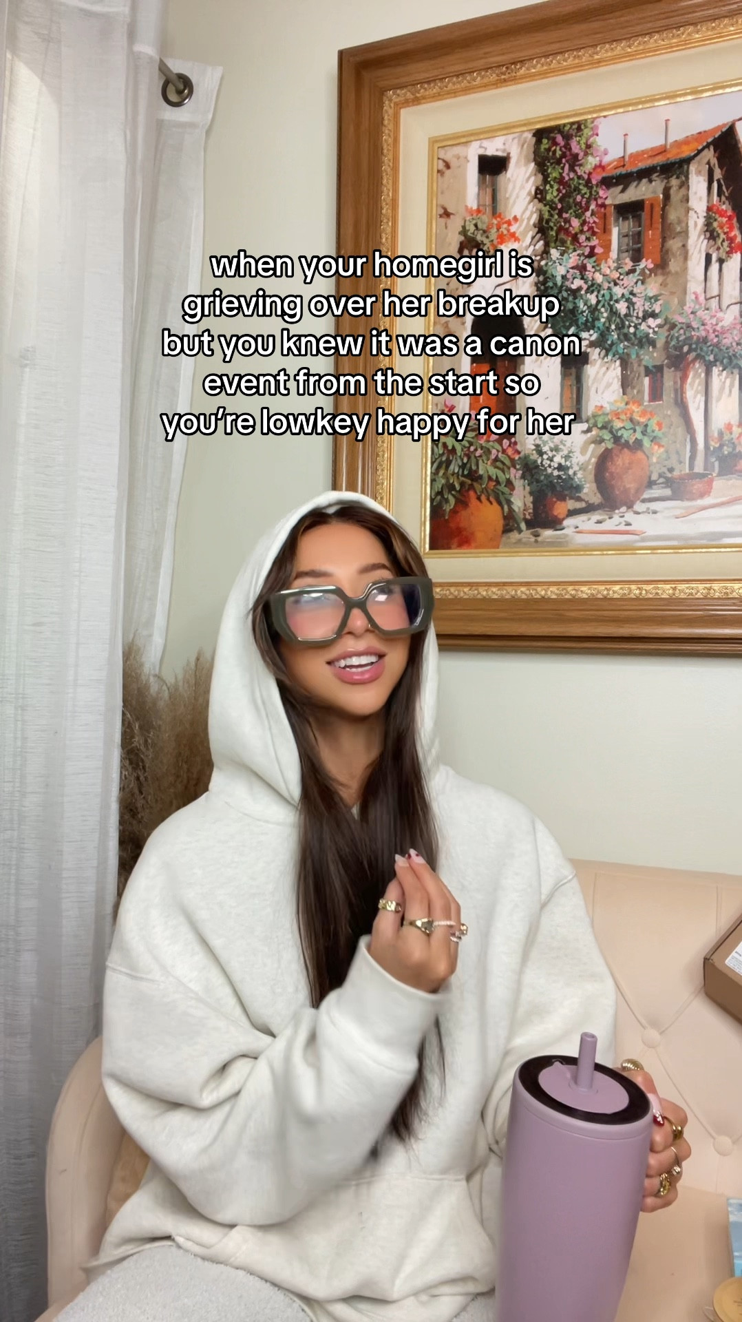 my FAVORITE hoodie right now ☁️ got a size XL (3 sizes up) — grey is currently sold out but I linked another option below! both come in tons of colors 💓✨