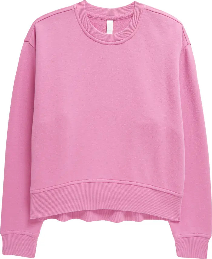 Zella Girl Kids' Cloud Crewneck Sweatshirt | Nordstrom | Nordstrom
