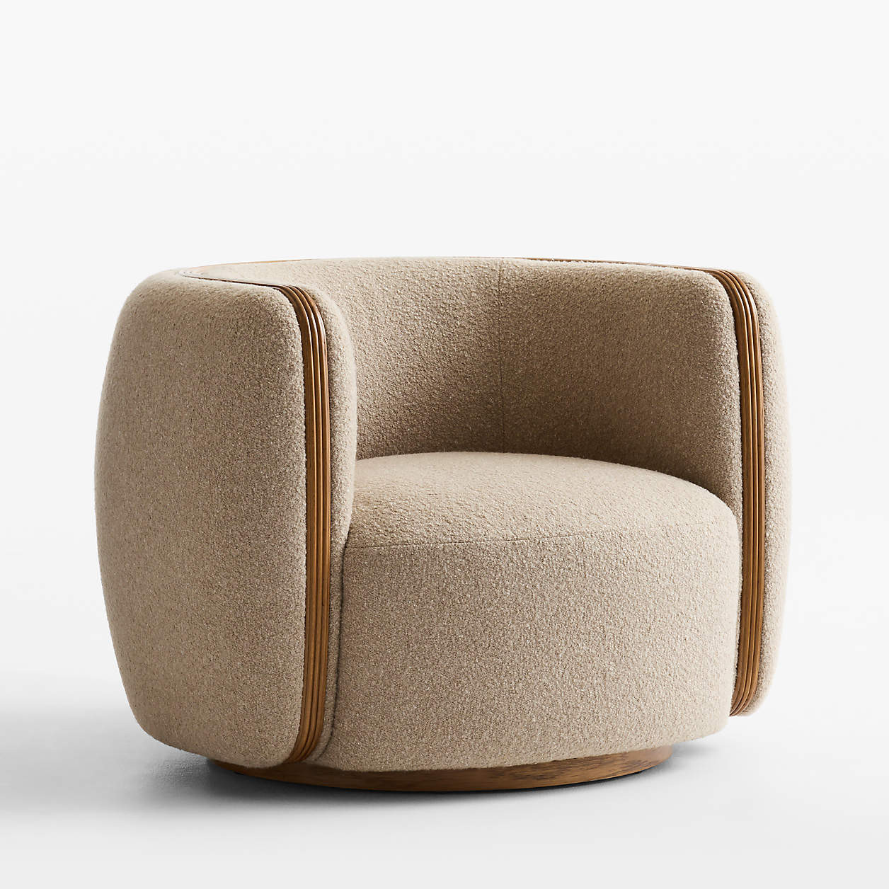 Billie Swivel Accent Chair by Laura Harrier and Tiffany Howell | Crate & Barrel | Crate & Barrel