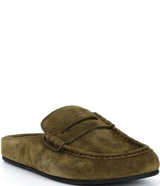 Miles Suede Penny Loafer Clogs | Dillard's
