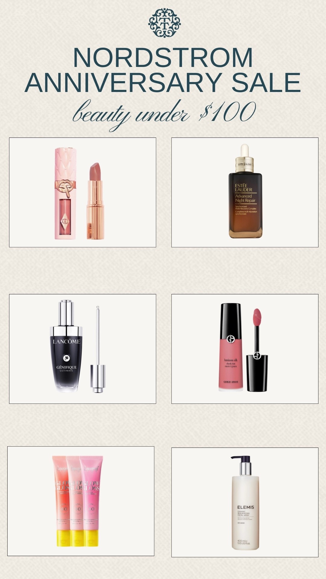 There are so many beauty deals worth grabbing during the Nordstrom Anniversary Sale. From skincare and lip products to body care and SPF, everything shown is under $100. These are great products to stock up on while they're on sale.

#LTKBeauty #LTKSaleAlert #LTKOver40