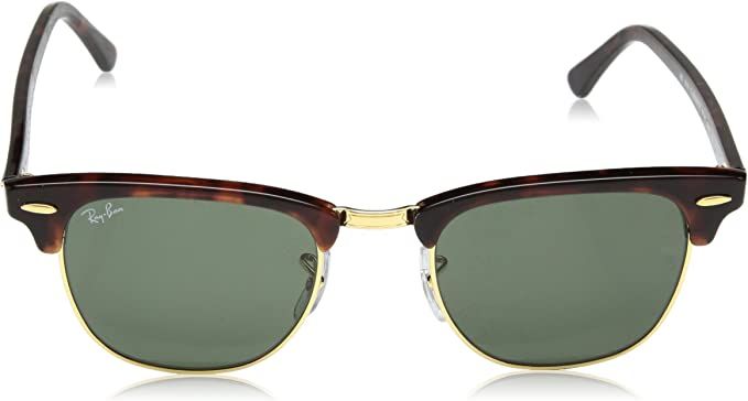 Amazon.com: Ray-Ban Men Square Sunglasses Black Frame Green Lens Small : Clothing, Shoes & Jewelr... | Amazon (US)