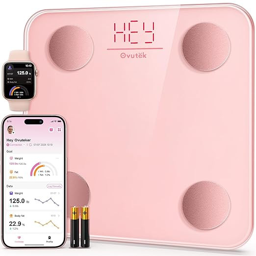Ovutek Smart Scale for Body Weight, Digital Bathroom Scale BMI Weighing Body Fat Scale, Accurate ... | Amazon (US)