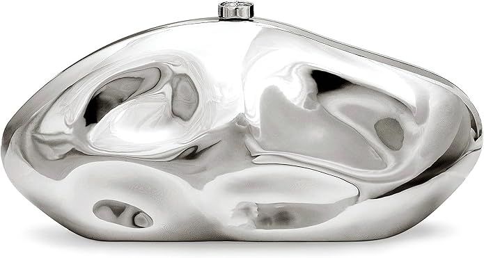 Acrylic Clutch Purse for Women Irregular Shell Evening Handbag for wedding party | Amazon (US)