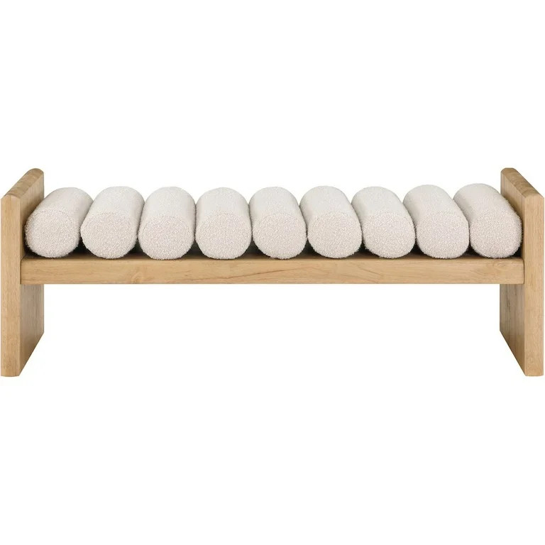 Meridian Furniture Waverly Cream Bench | Walmart (US)
