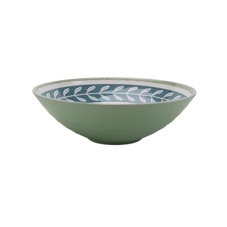 Better Homes and Gardens Bamboo Melamine Floral Serve Bowl | Walmart (US)