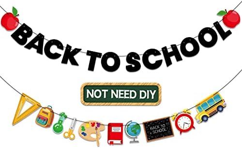Back To School Banner Not DIY Back To School Decor Back To School Decorations for Home 2 Strings ... | Amazon (US)