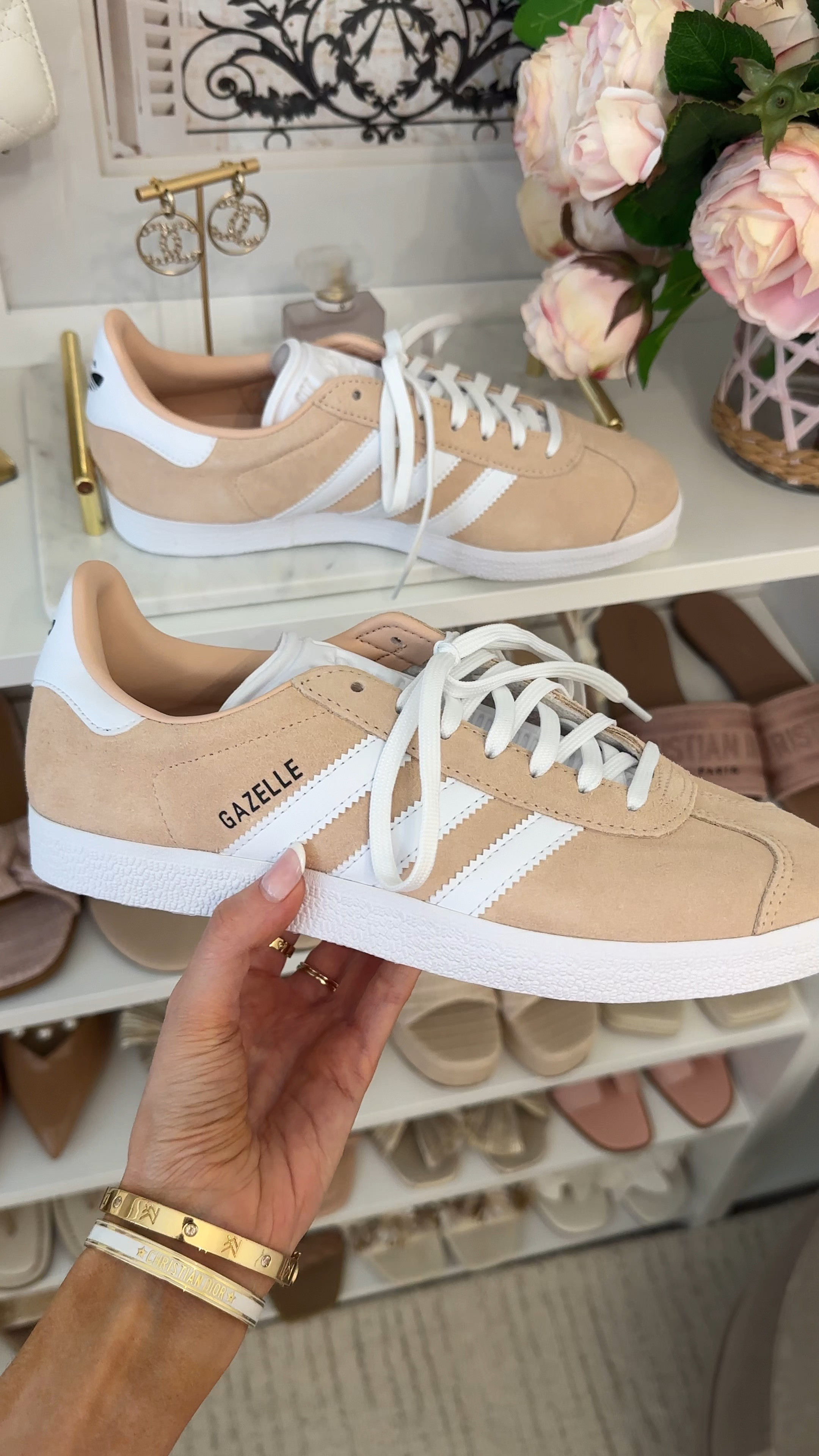 Adidas Gazelle on sale from Nordstrom Anniversary Sale! True to size 

#LTKFindsUnder100 #LTKSaleAlert #LTKxNSale