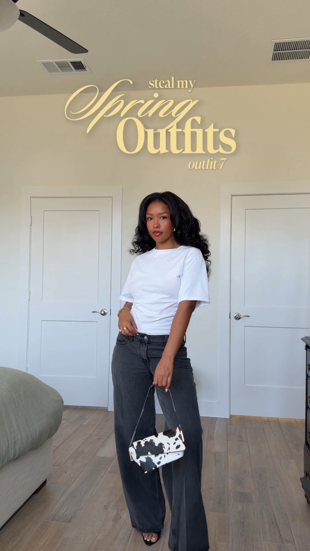 I love a simple white t shirt and jeans elevated with accessories 🤌🏽. Looove this cinched waist top from @White Fox Boutique (added other options from other stores as well) ! Jeans are @abercrombie  , bag is @asos  #springoutfits #springoutfitideas #abercrombiejeans #springfashion 

#LTKSeasonal #LTKgrwm #LTKootd