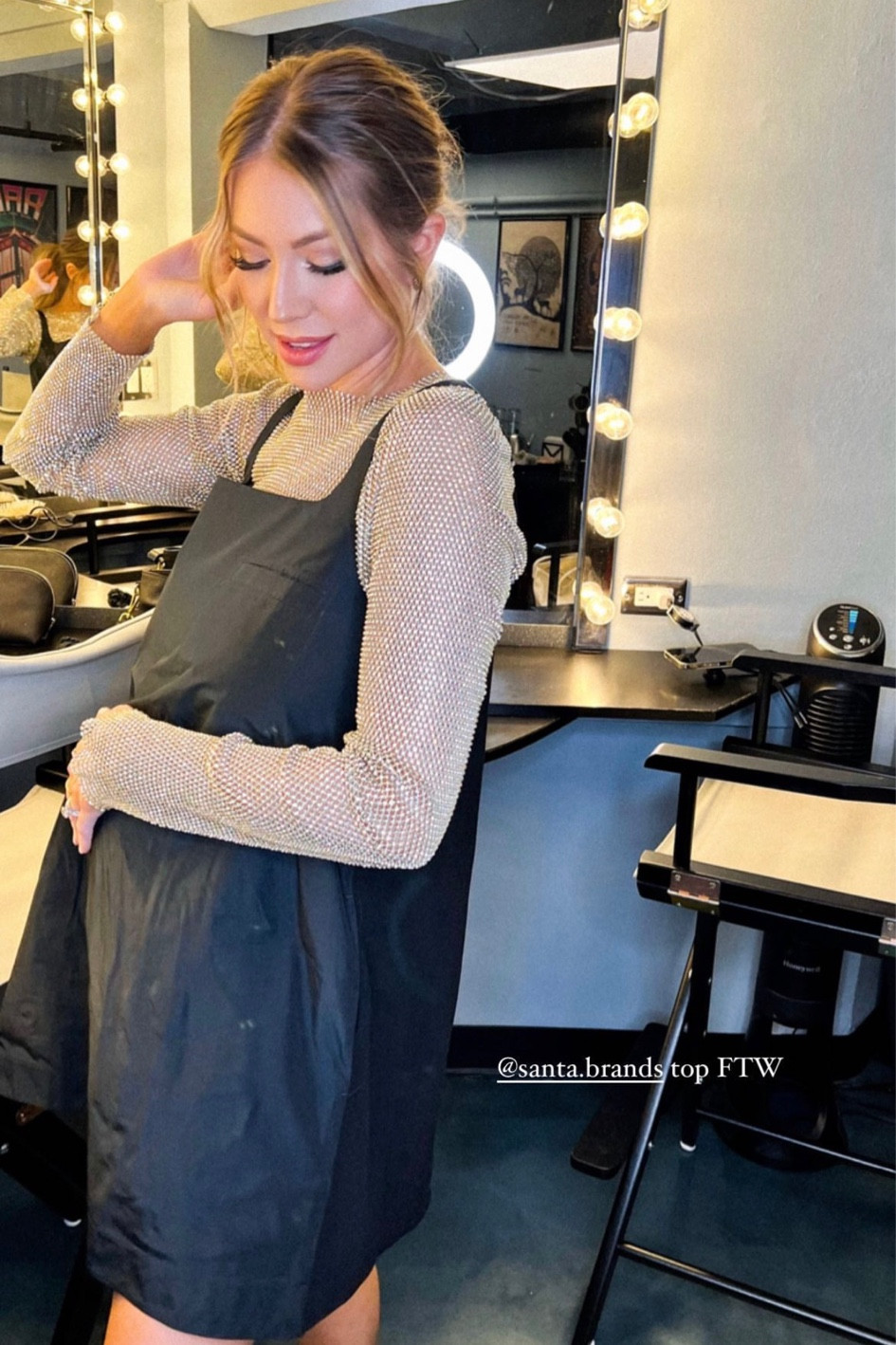 cos contrast panel mini dress celebstyleguide on LTK