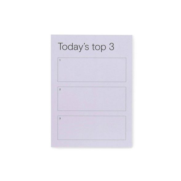 Post-it Today&#39;s Top 3 Notepad 100 Sheets - Lilac | Target