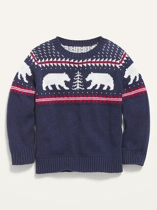 Fair Isle Crew-Neck Sweater for Toddler Boys | Old Navy (CA)