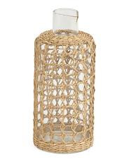 4x9.5 Large Carafe In Seagrass Cage | TJ Maxx