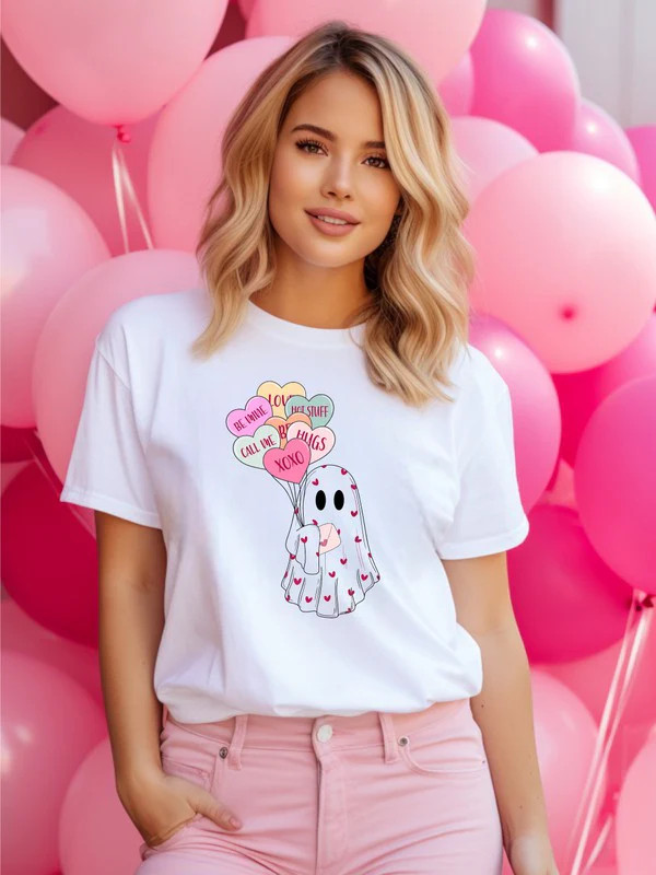 Valentine Ghost Graphic Tee - Casual Chic Boutique | Casual Chic Boutique