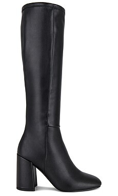 Steve Madden Lizah Boot in Black Leather from Revolve.com | Revolve Clothing (Global)
