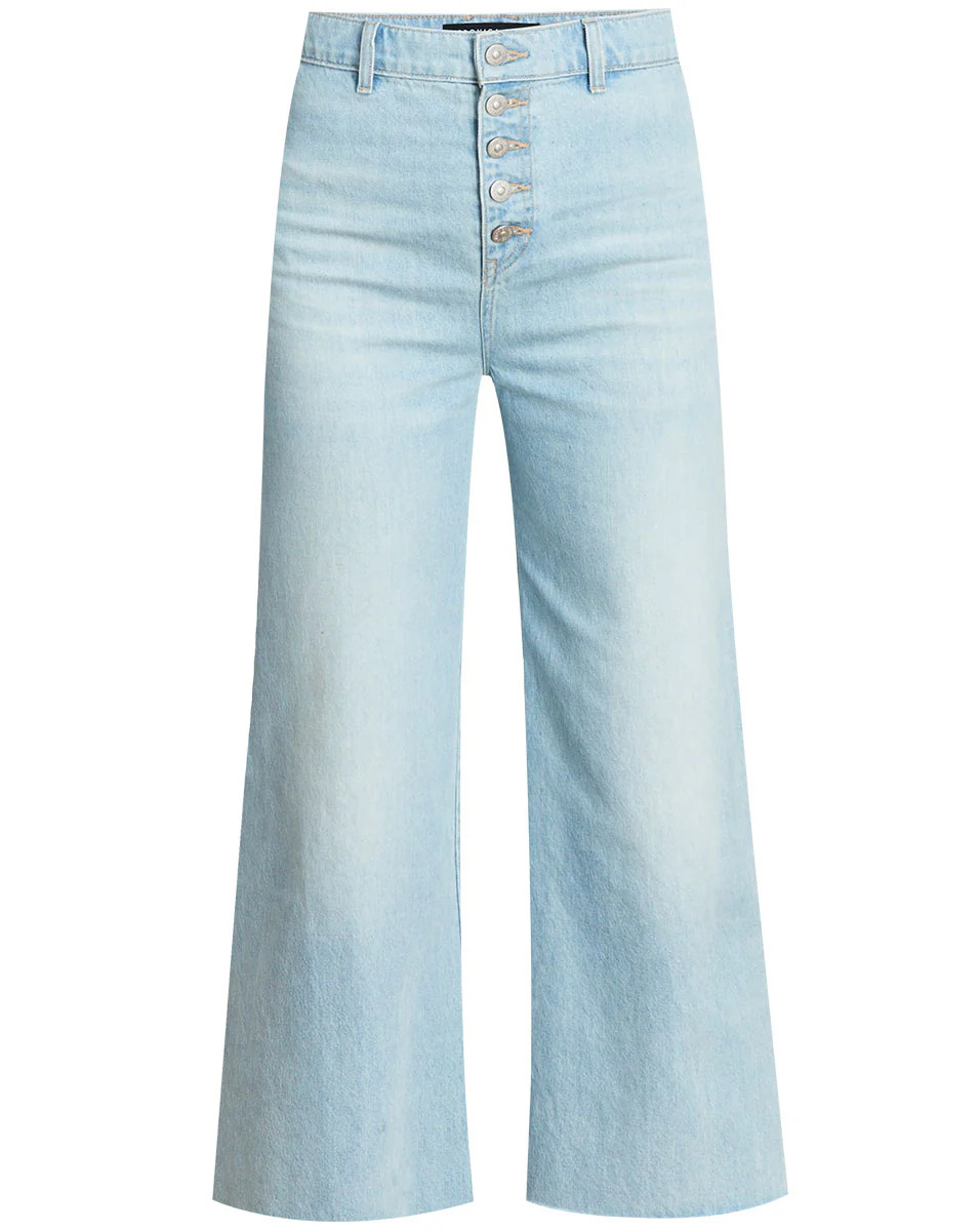Grant Wide-Leg Jean | Raw Hem | Veronica Beard