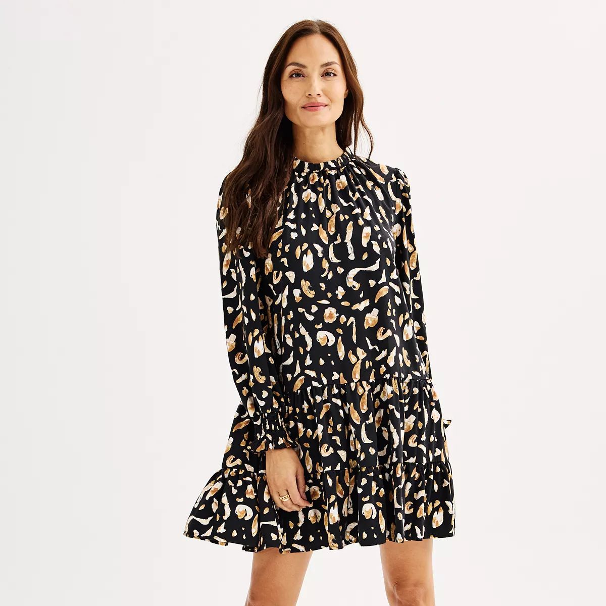 Women's Nine West Long-Sleeve Swing Dress | Kohl's