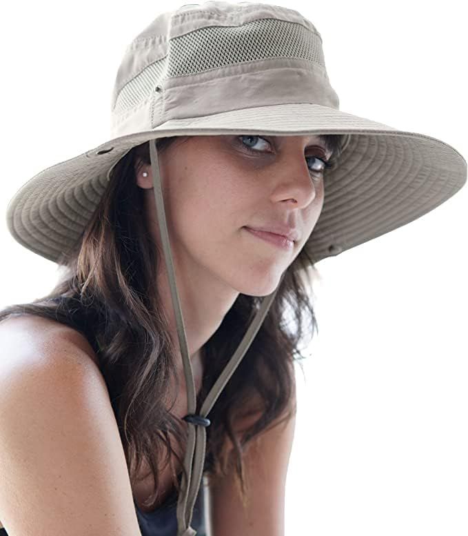 GearTOP Wide Brim Sun Hat for Men and Women - Mens Bucket Hats with UV Protection for Hiking - Be... | Amazon (US)