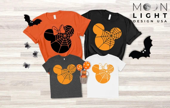 Disney Halloween, Disney Halloween Shirt, Halloween Disney Ears Shirt, Halloween Mickey Shirt, Ha... | Etsy (US)