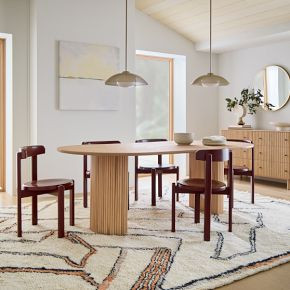 Ellington Oval Pedestal Dining Table (86") | West Elm (US)