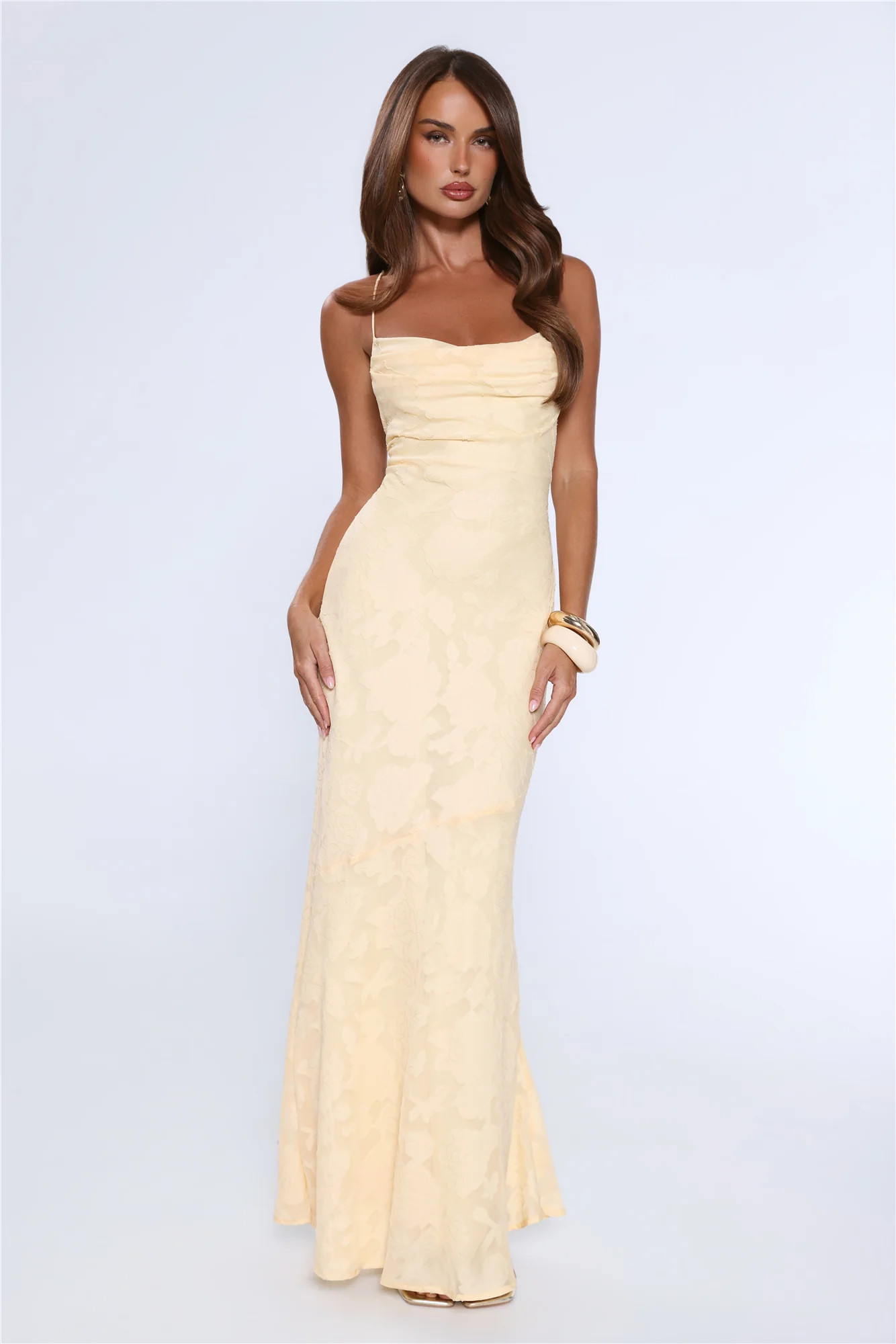 Bridge To Wonderland Maxi Dress Lemon | Hello Molly (US)