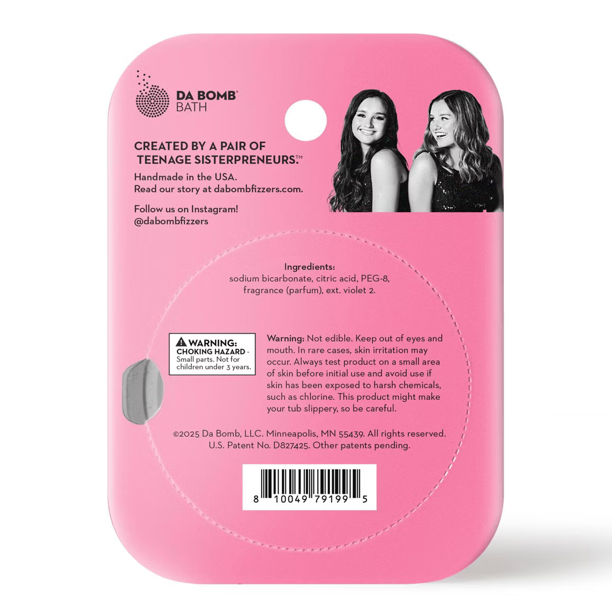 Da Bomb Bath Fizzers Stocking Stuffer Sugar Plum Fairy Snowflake Bath Bomb - 2.85oz | Target