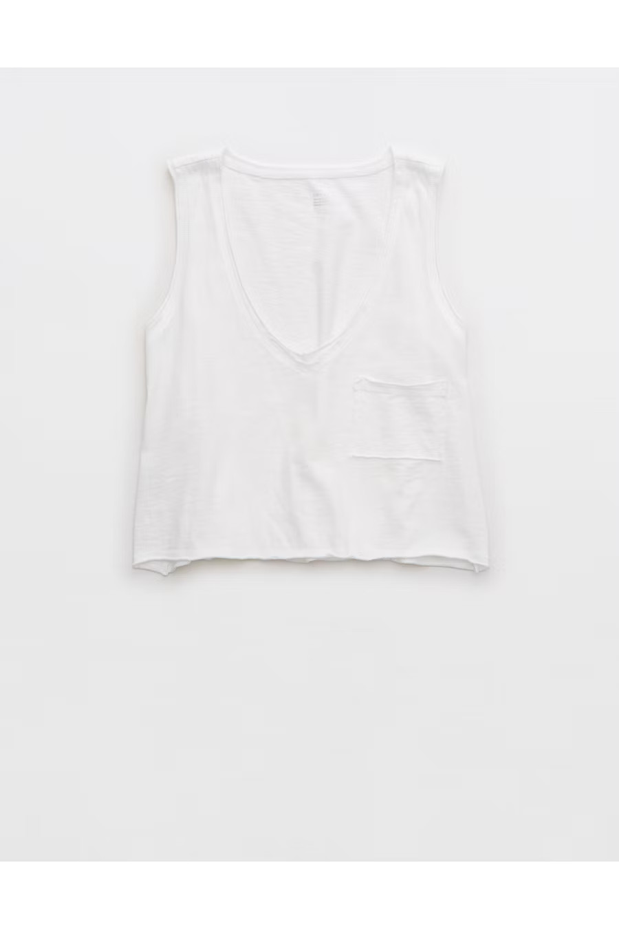 Aerie V-Neck Cropped Tank Top | American Eagle Outfitters (US & CA)