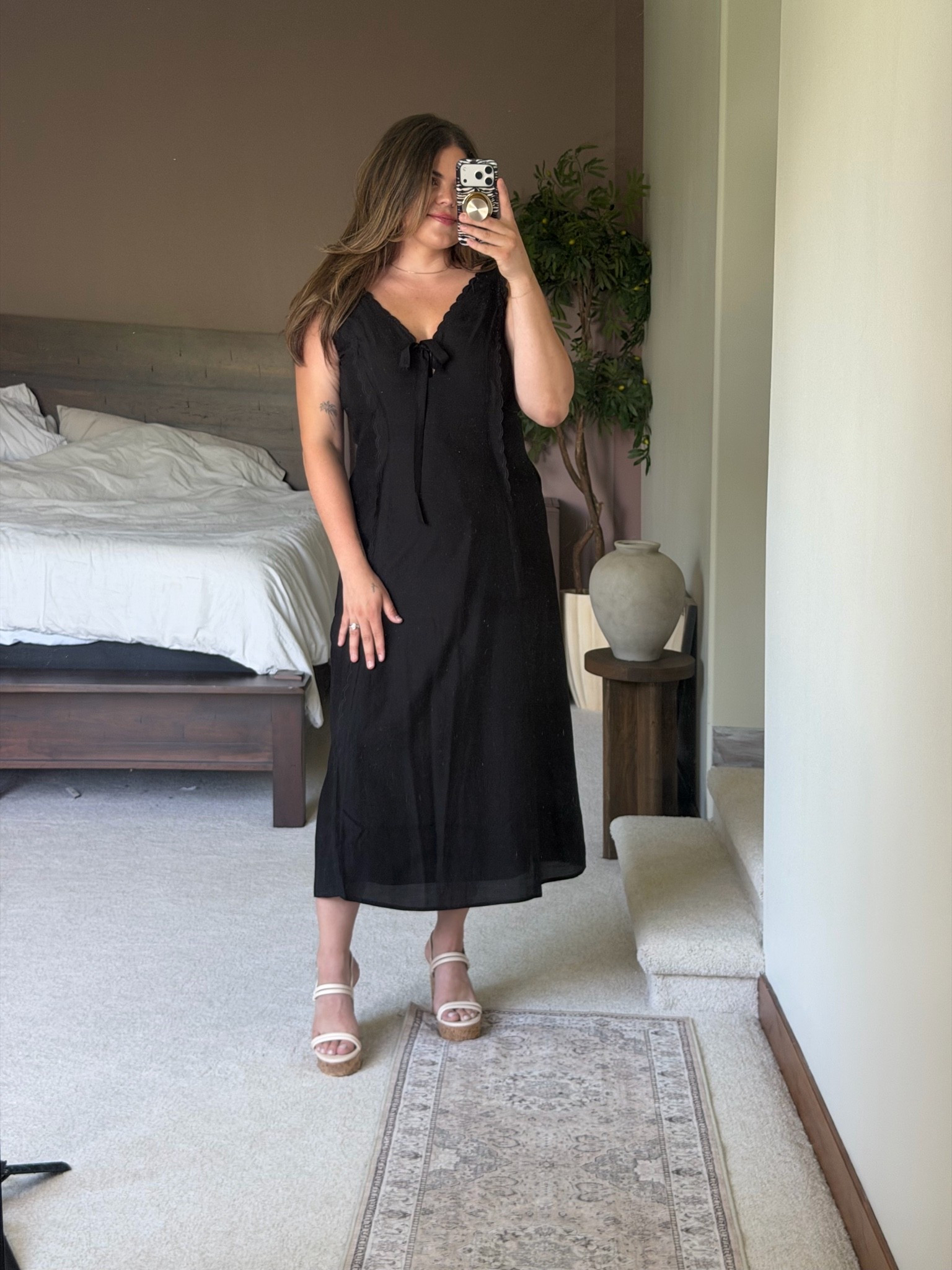 Walmart dress for summer for special events. Wearing size 14 ￼

Baby shower, bridal shower, office, teacher, outfit, wedding guest, midsize, size 12, size 14, mom style, curvy outfit