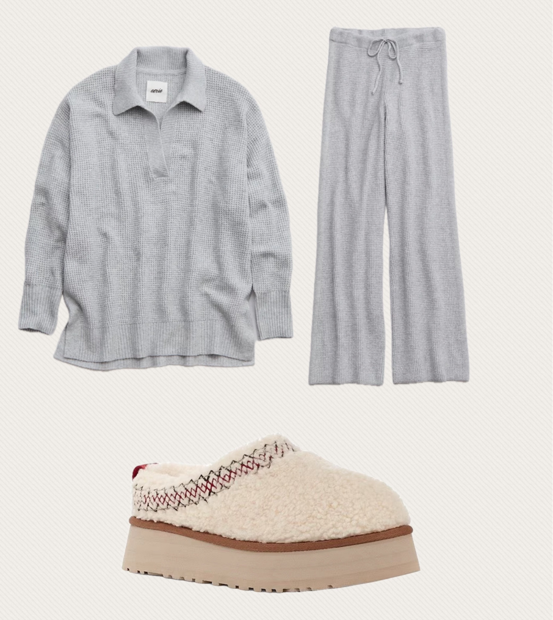 Such a cute and comfy winter fit❄️🎄 


Cozy waffle polo sweater and pants
Aerie
UGG tazz braid clog platform slippers
Dillards

#LTKSeasonal #LTKHoliday #LTKGiftGuide