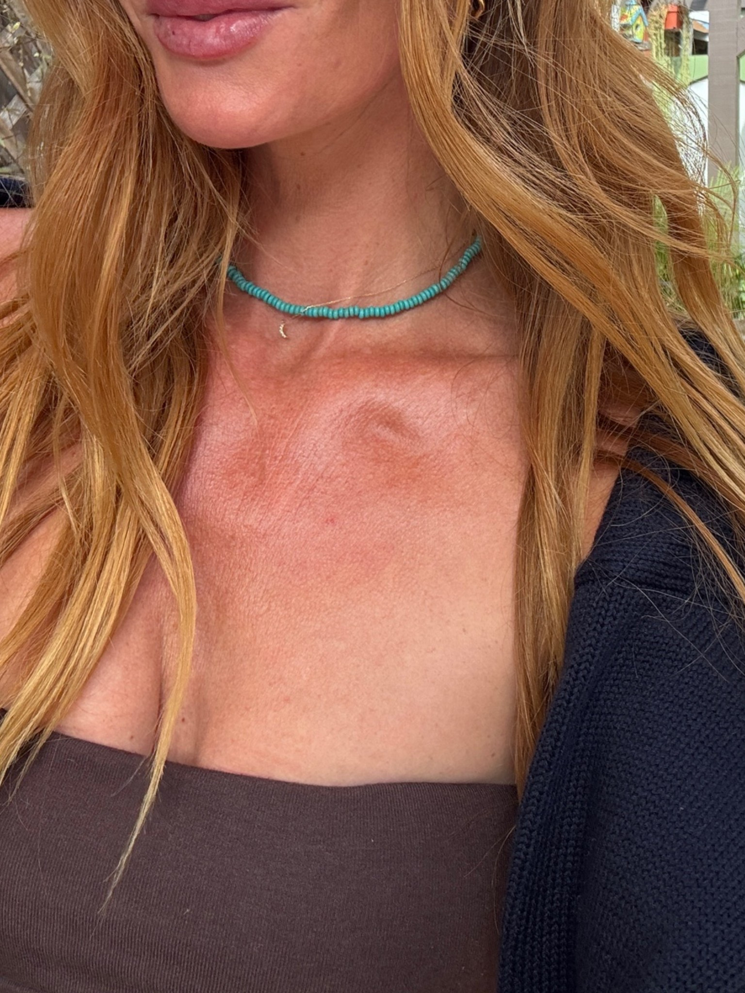 turquoise necklace I’ve been wearing on repeat #jewelry #daintyjewelry