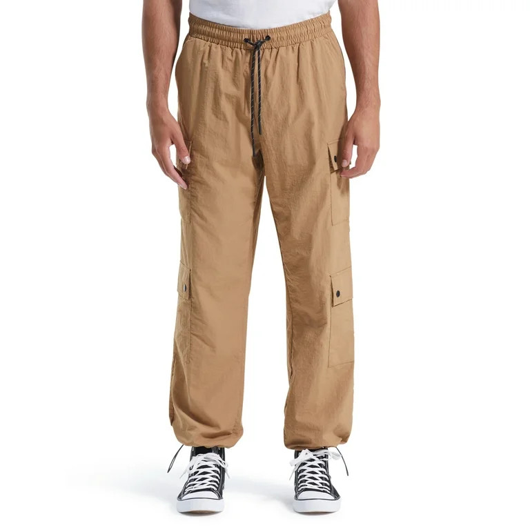 No Boundaries All Gender Synthetic Cargo Pants, Men's Sizes XS - 3XL | Walmart (US)