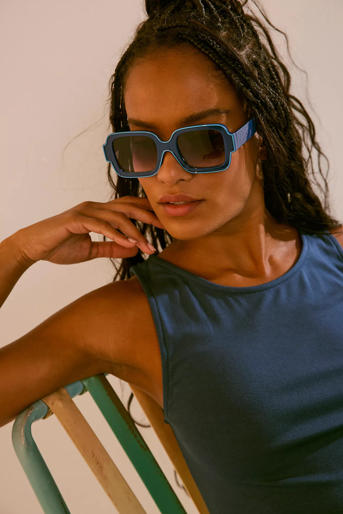 Shadow Side Square Sunglasses | Free People (Global - UK&FR Excluded)
