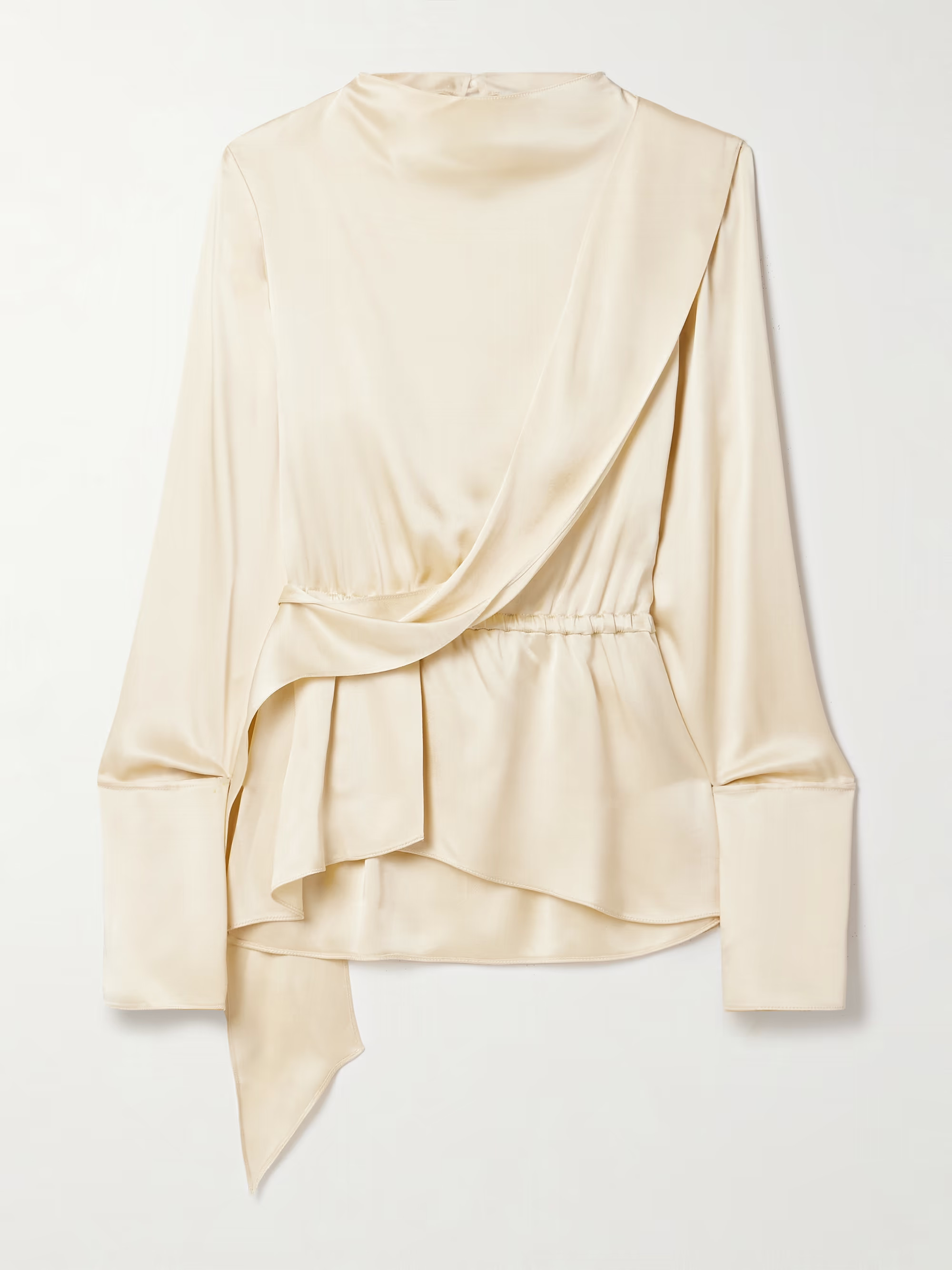 + Vanguard Terry draped satin blouse | NET-A-PORTER (UK & EU)
