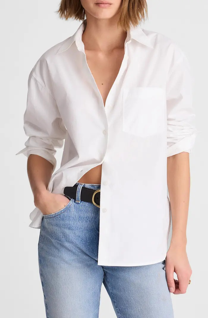 The Easy Poplin Button-Up Shirt | Nordstrom