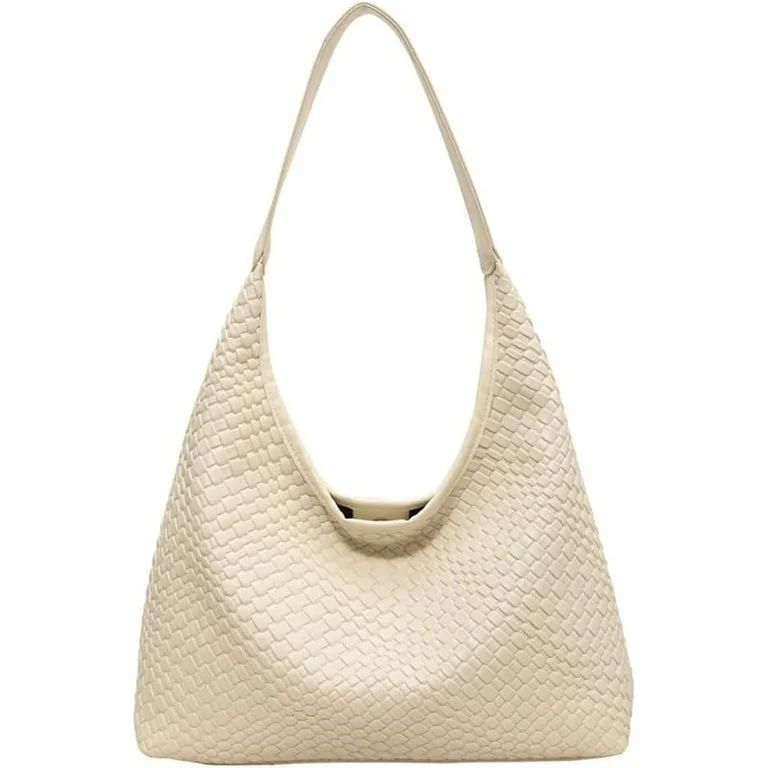 JLMMEN Women's Soft Vegan Leather Shoulder Bag Y2K Hobo Large Totes Handbag Fashion Woven Purse T... | Walmart (US)