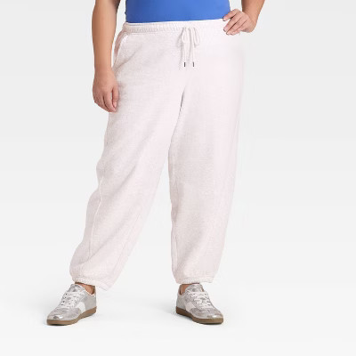 Women's Mid-Rise Barrel Leg Sweatpants - Universal Thread™ Light Heather Gray S | Target