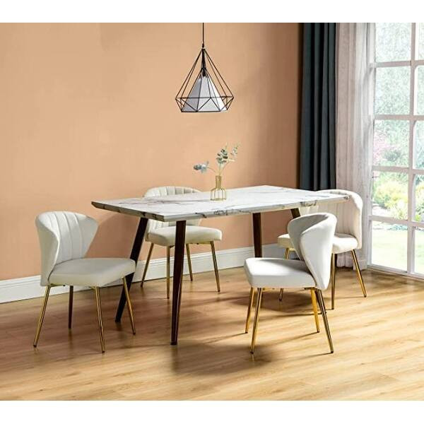 Barbara Upholstered Premium Velvet Tufted Dining Chair with Small Base Set of 2 by HULALA HOME - ... | Bed Bath & Beyond