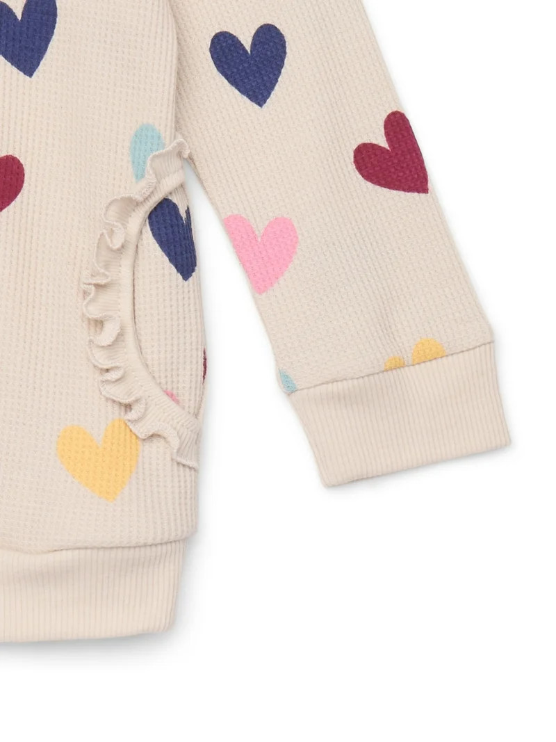 Garanimals Toddler Girl Long Sleeve Thermal Printed Top, Sizes 18M-5T | Walmart (US)