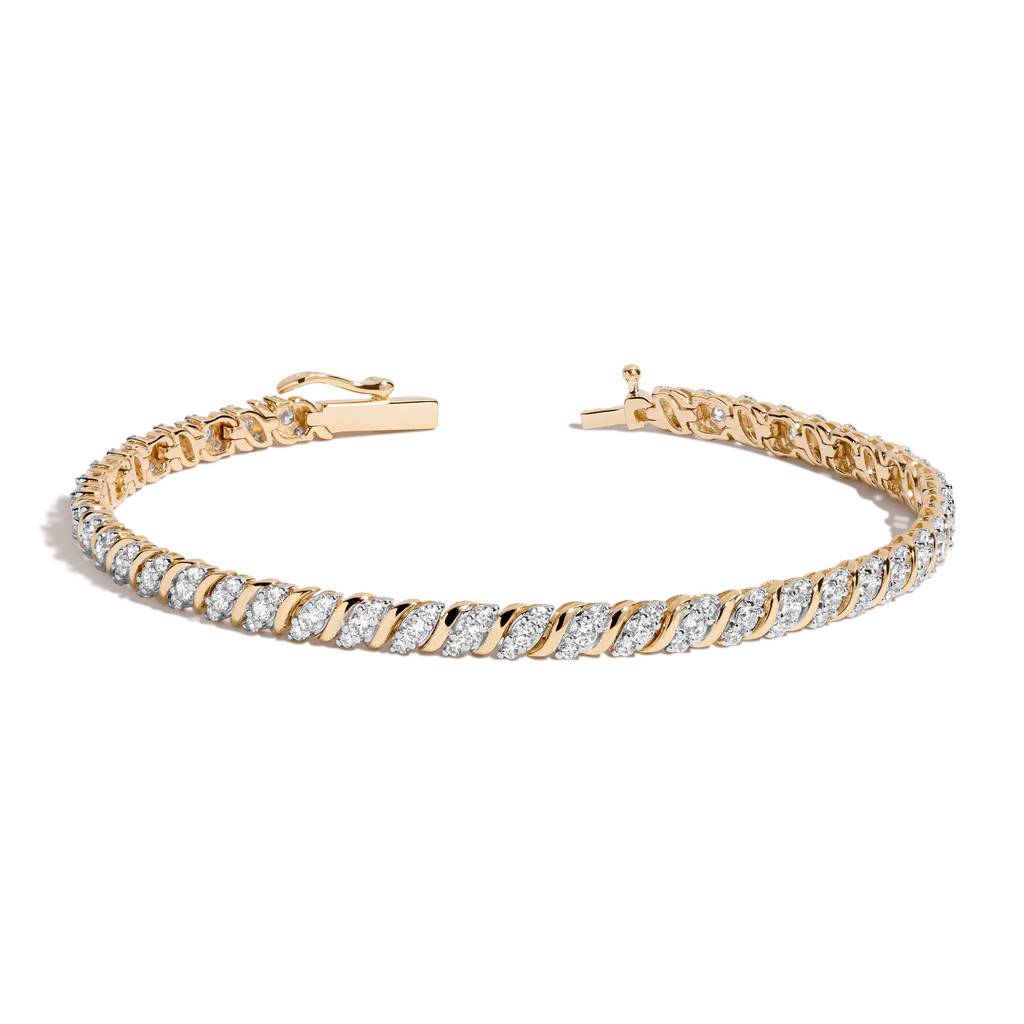 Lab Grown Diamond Triple 'S' Estate Tennis Bracelet | AUrate New York