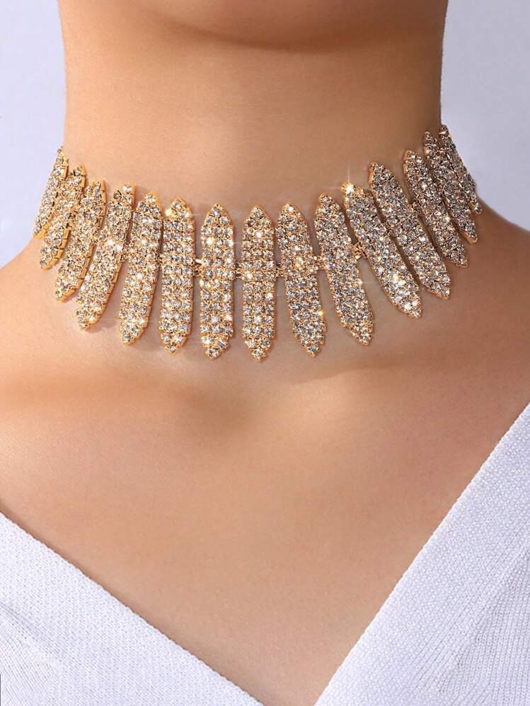 Women Elegant Rhinestone Decor Necklace | SHEIN