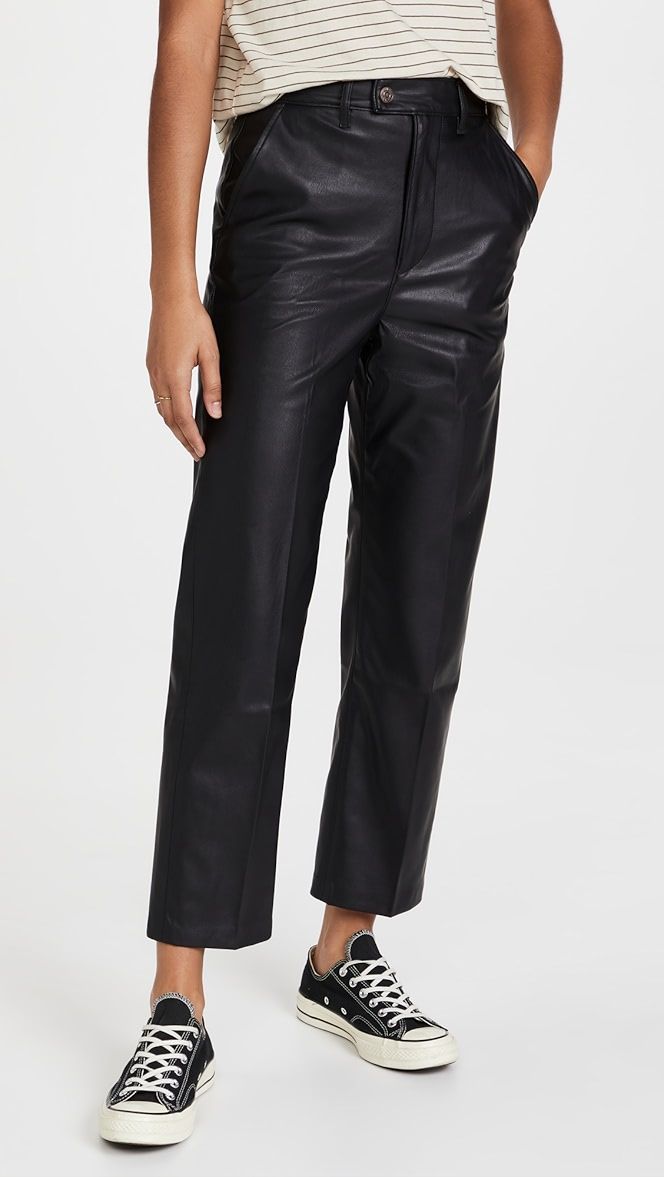 Math Club Faux Leather Slacks | Shopbop