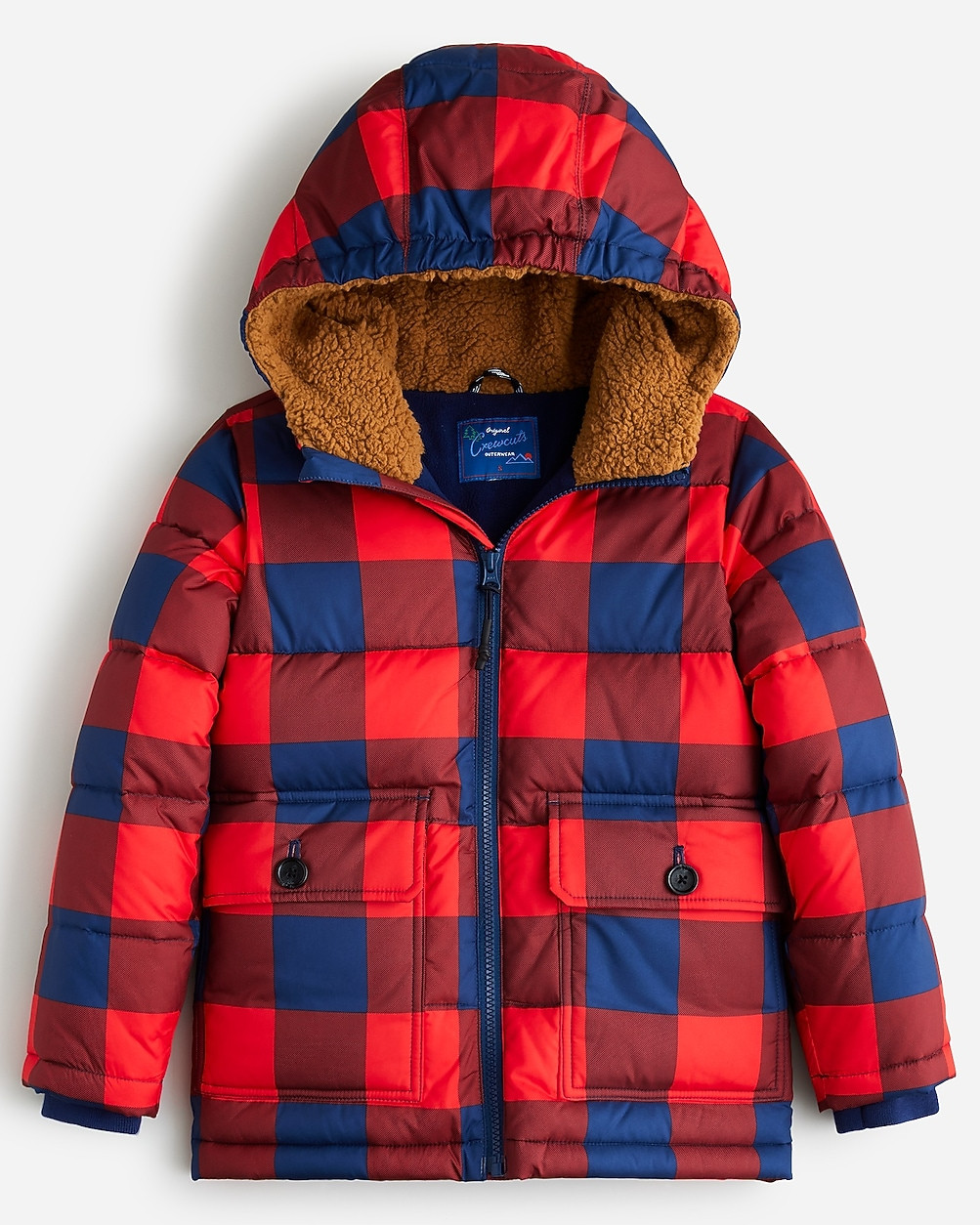Boys' patch-pocket puffer jacket with PrimaLoft® | J. Crew US