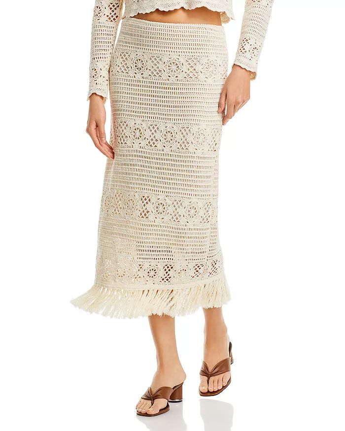 Crochet Fringe Midi Skirt - 100% Exclusive | Bloomingdale's (US)