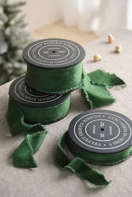 Antiqued Frayed Velvet Ribbon | Anthropologie (US)