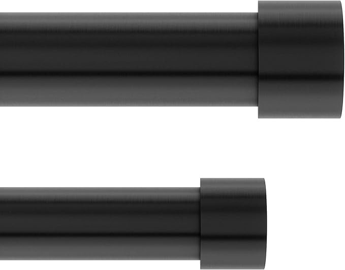 Umbra Cappa Double Curtain Rod, Includes 2 Matching Finials, Brackets & Hardware, 66 to 120-Inch,... | Amazon (US)