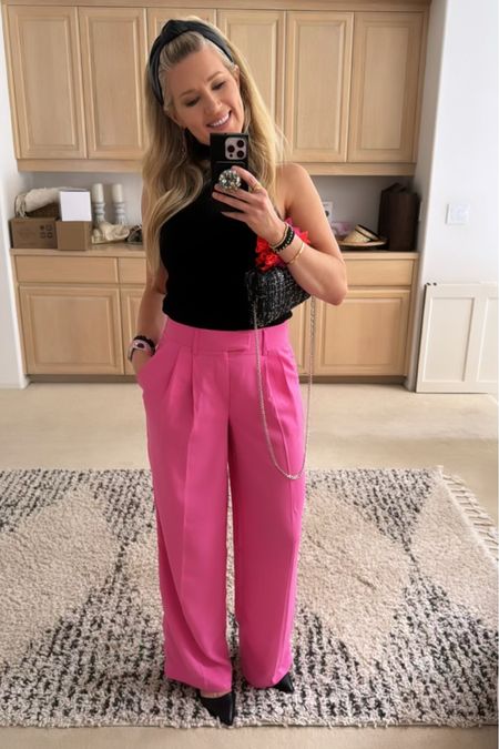 OOTN 💖 Can never go wrong with black and pink! Perfect spring look for a night out! Code HOUSEOFBONZI saves $$$! 

#LTKfindsunder50 #LTKstyletip #LTKxTarget