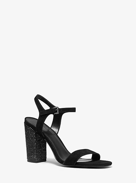Francine Embellished Suede Sandal | Michael Kors US